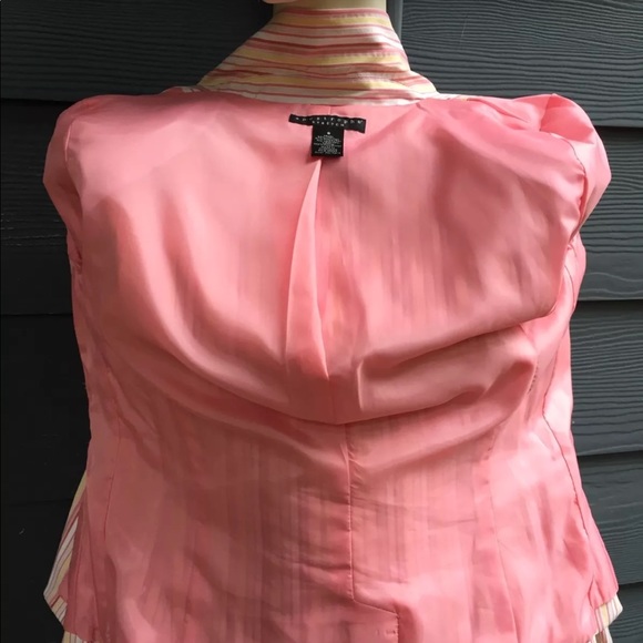 Apostrophe Blazer Multicolor Lined Stretch Sz 8 - Picture 6 of 8